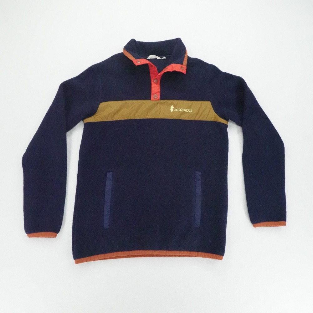 Cotopaxi Teca Fleece Pullover Mens XS Blue Snap Gorpcore Outdoors Trekking